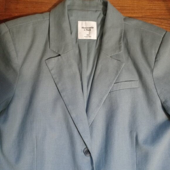 ABERCROMBIE & FITCH short sleeve linen blazer (XL) - Picture 5 of 15